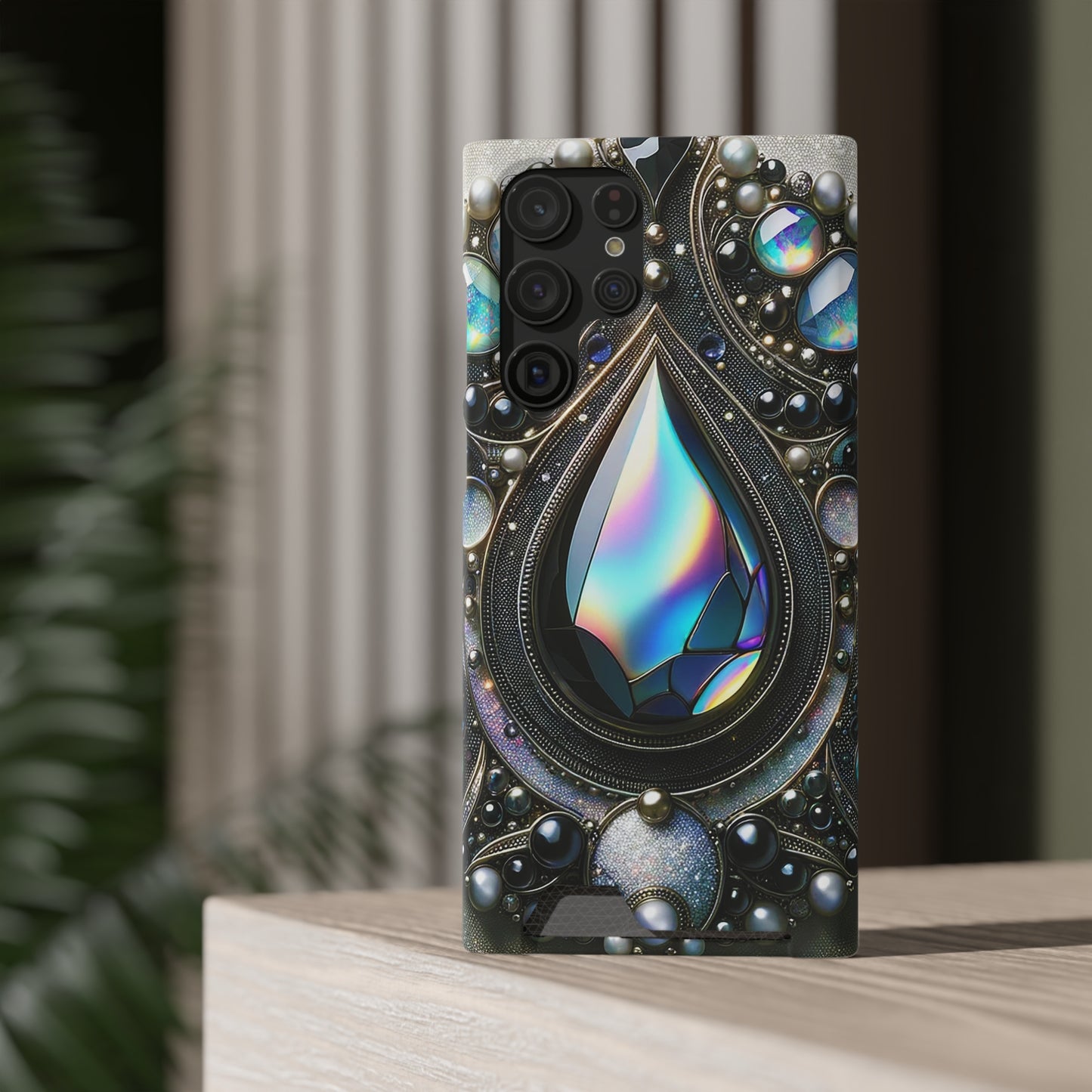 Phone Case with Card Holder - Sophisticated Power ©2024