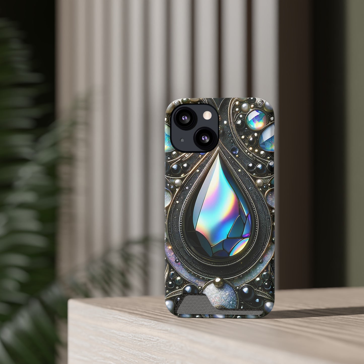 Phone Case with Card Holder - Sophisticated Power ©2024