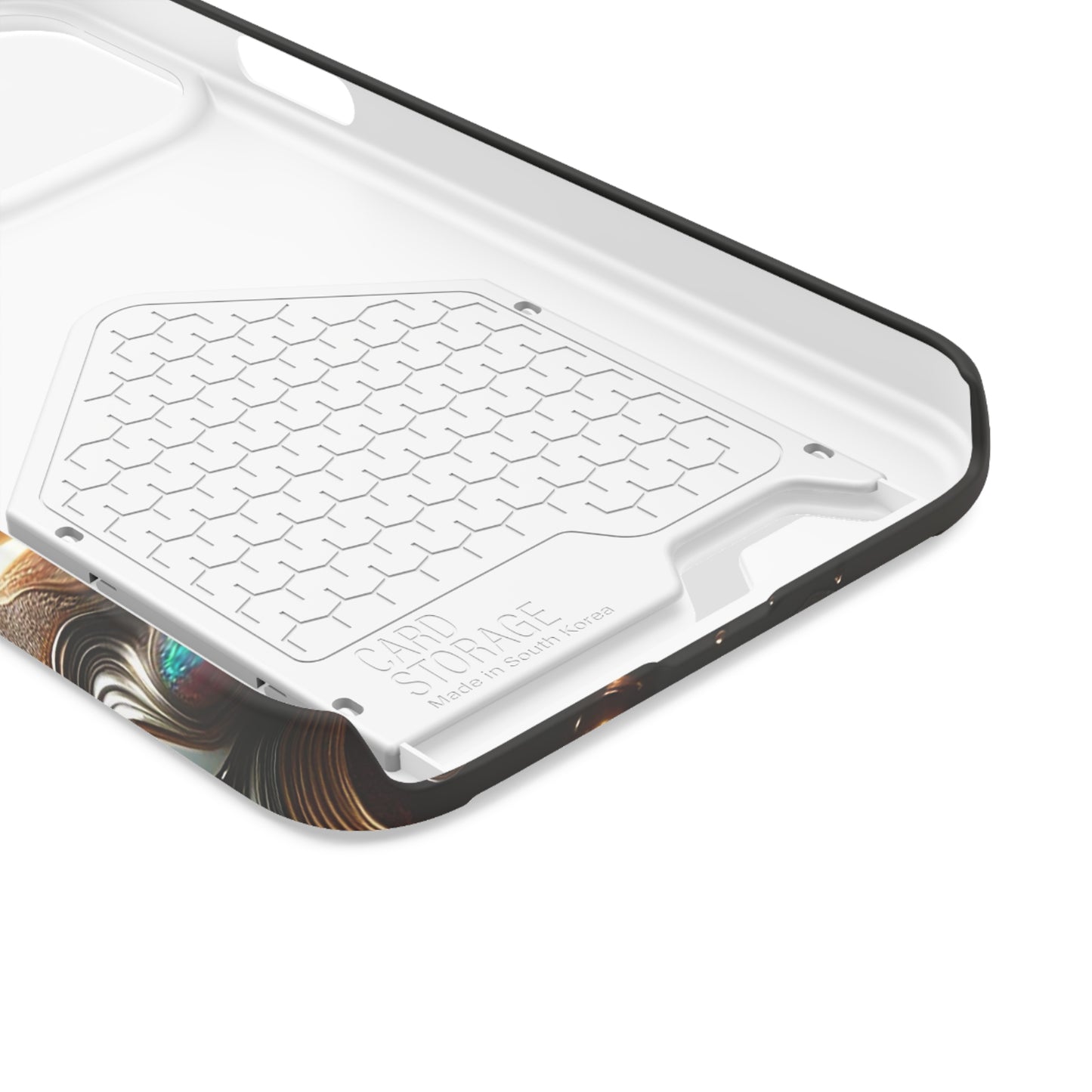 Phone Case with Card Holder - Fused Opulence ©2024