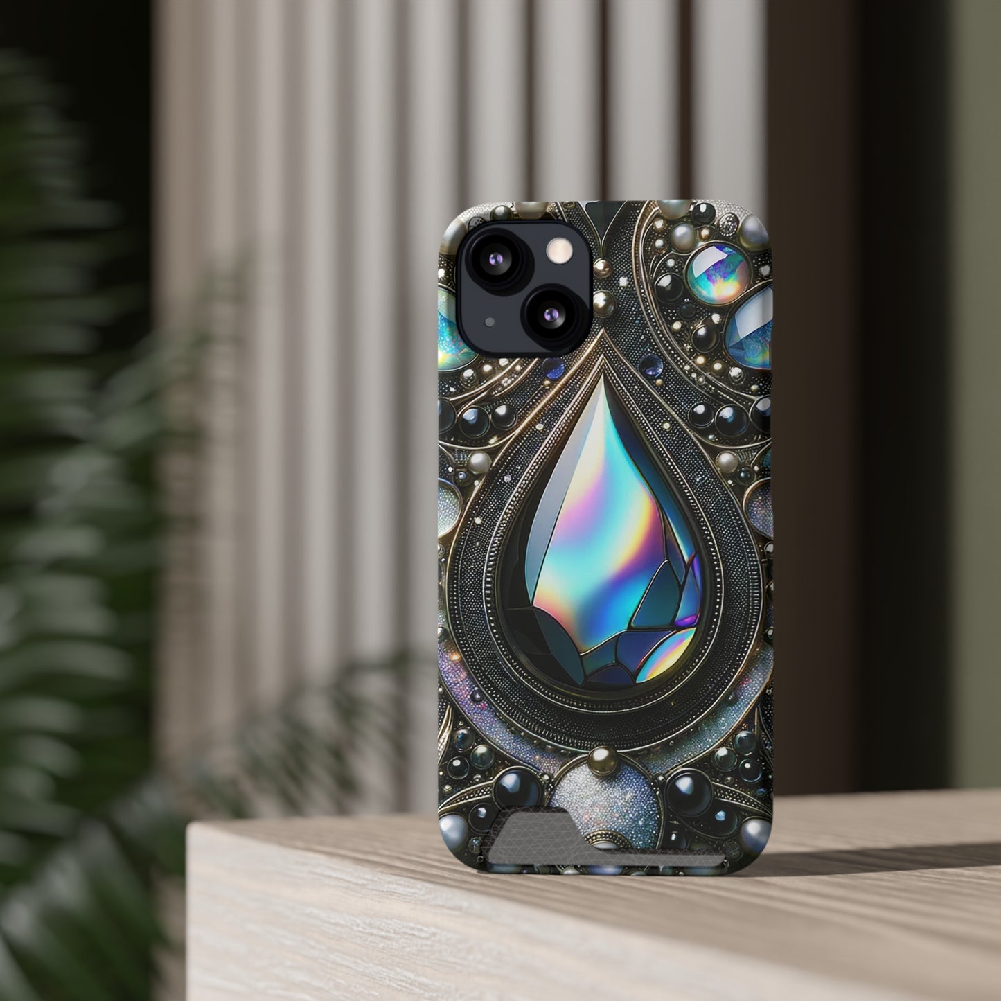 Phone Case with Card Holder - Sophisticated Power ©2024