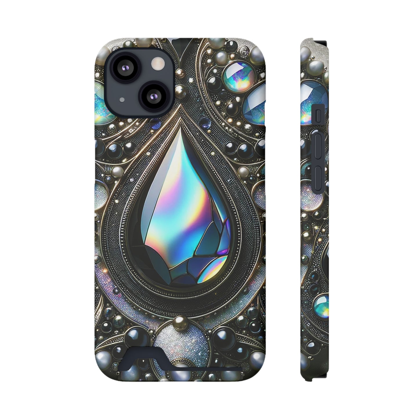 Phone Case with Card Holder - Sophisticated Power ©2024