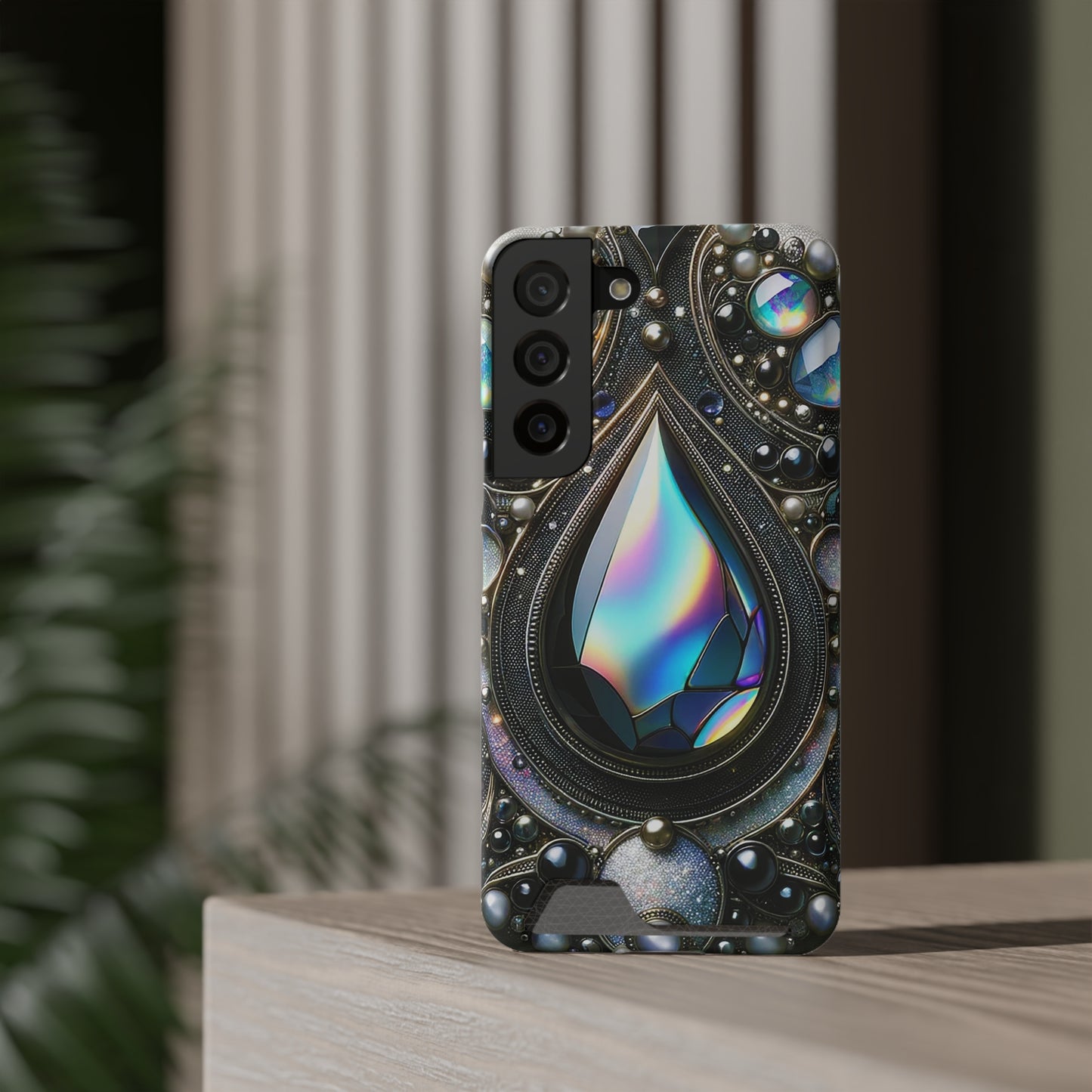 Phone Case with Card Holder - Sophisticated Power ©2024