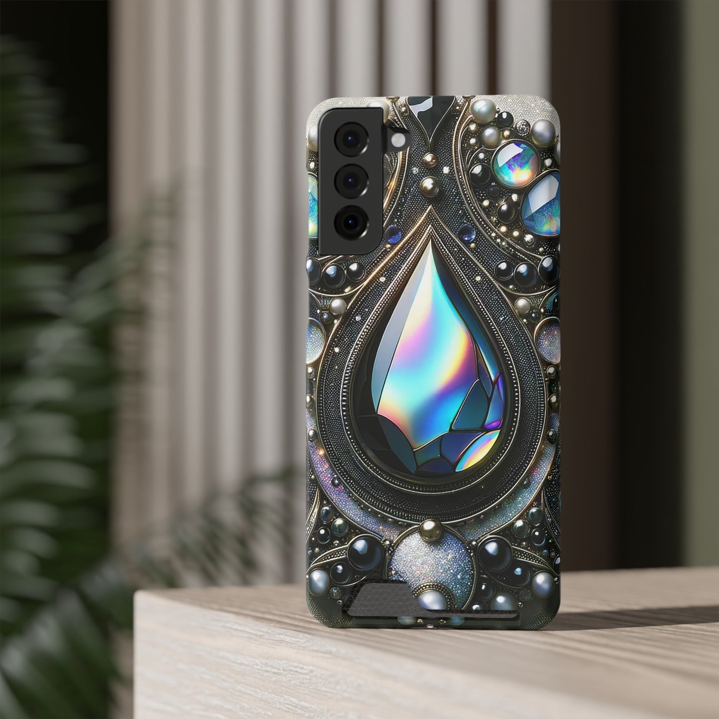 Phone Case with Card Holder - Sophisticated Power ©2024