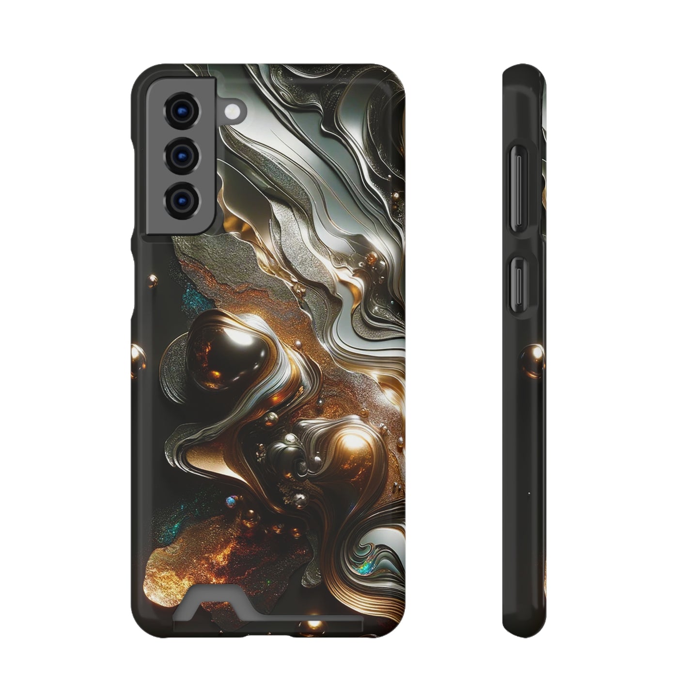 Phone Case with Card Holder - Fused Opulence ©2024