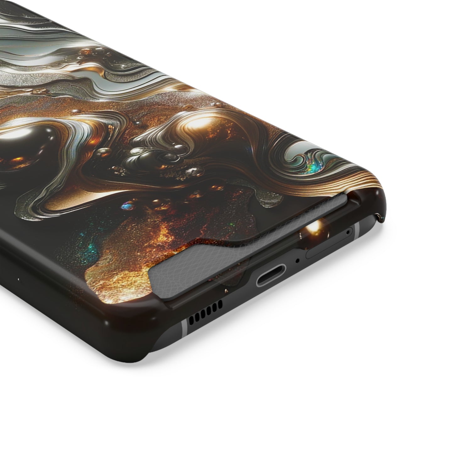 Phone Case with Card Holder - Fused Opulence ©2024